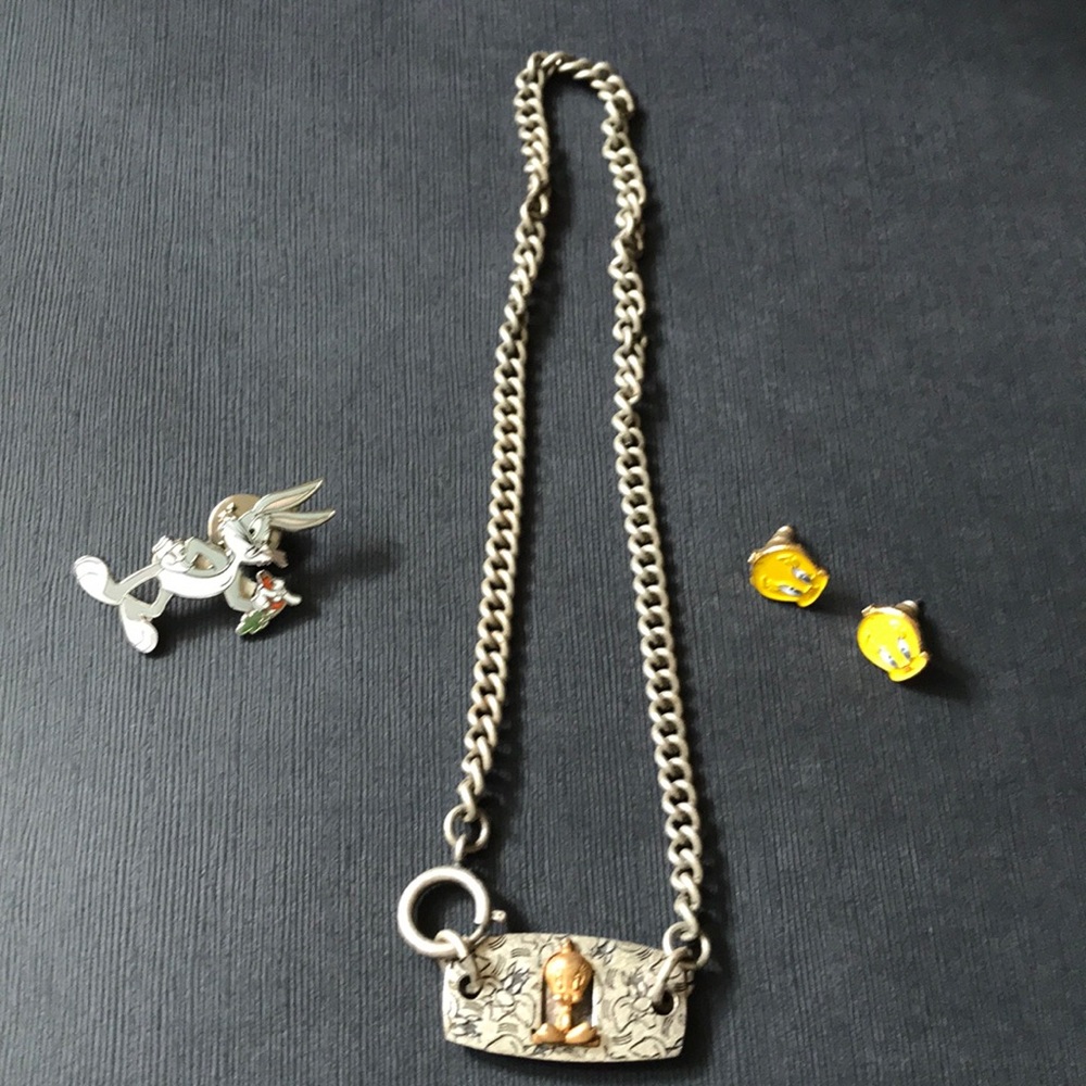 Tweety bird and bugs Bunny jewelry